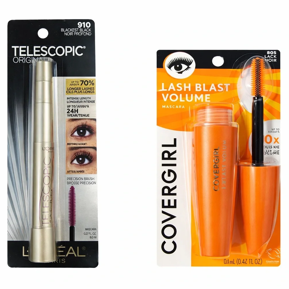 NEW Mascara Bundle L’Oréal Telescopic Original + CoverGirl LashBlast Volume - Picture 1 of 7